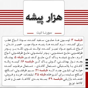 فروش برند آماده شوینده سلولزی هزارپیشه - سورنا ثبت