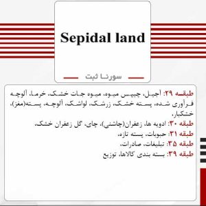 فروش برند آماده خشکبار و غلات sepidal land